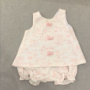 Pink and white Girls Set